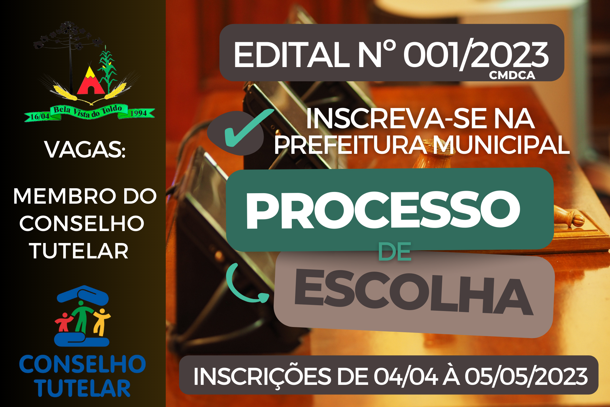 RESOLUÇÃO DE N° 001/CMDCA/2023- COVOCAÇÃO DO 4° SUPLENTE JOSÉ